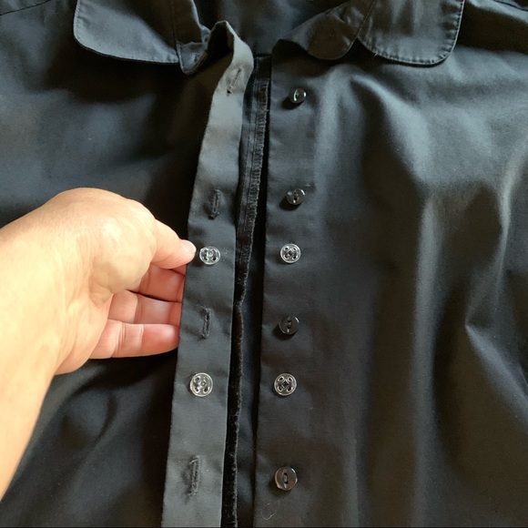 Riders by Lee Black Button Front Shirt * XXL - Picture 4 of 12